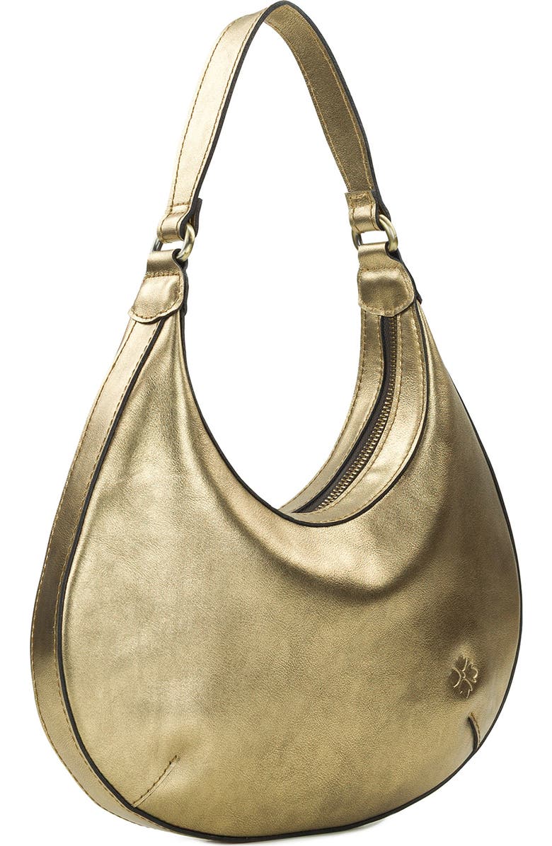 Patricia Nash Coco Crescent Shoulder Bag, Alternate, color, Antique Gold