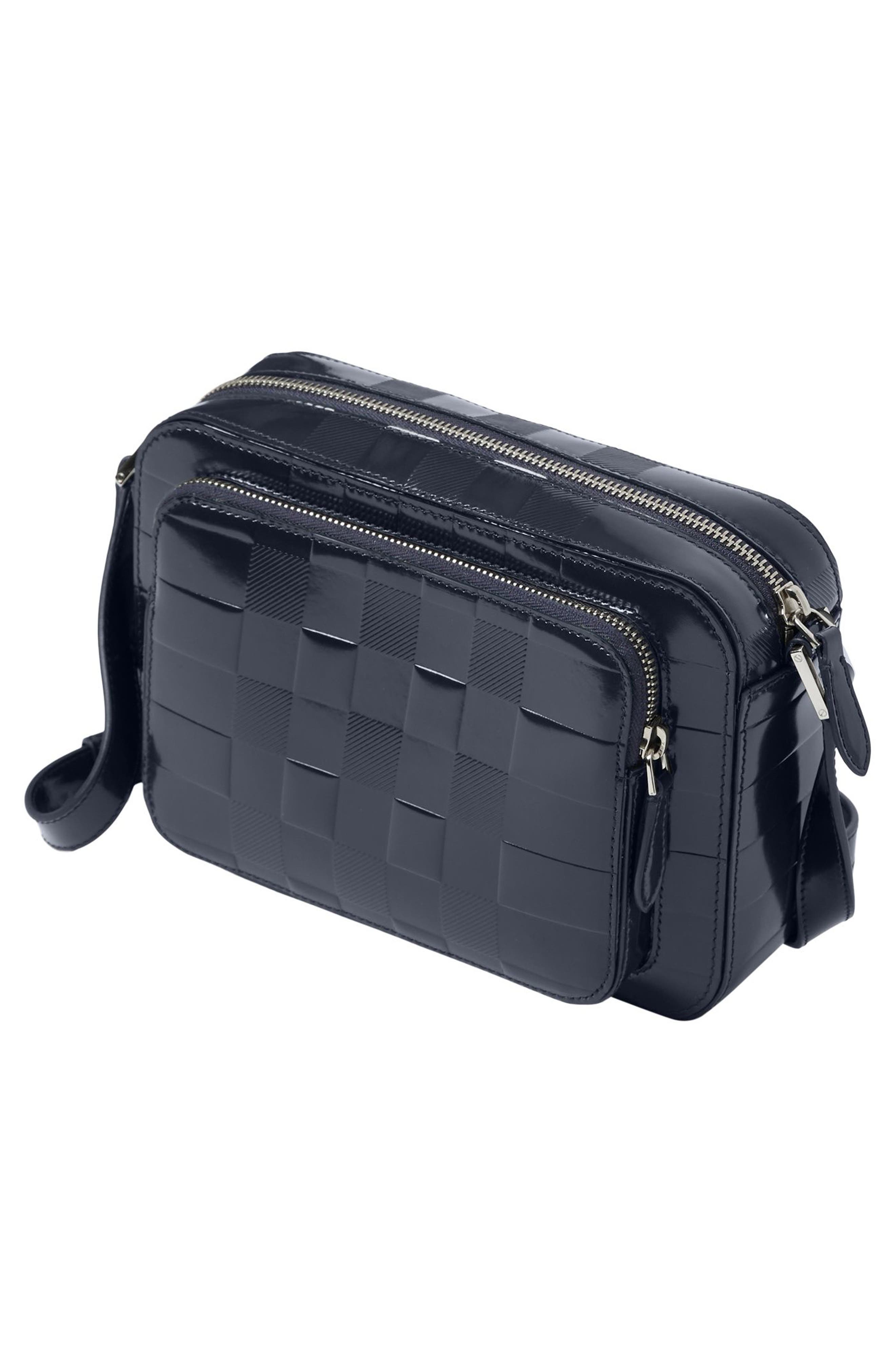 Burberry Paddy Check Embossed Leather, Alternate, color, 