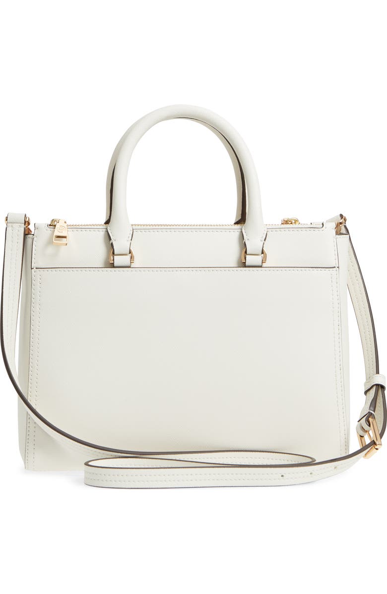 Tory Burch Small Robinson Double-Zip Leather Tote, Alternate, color,