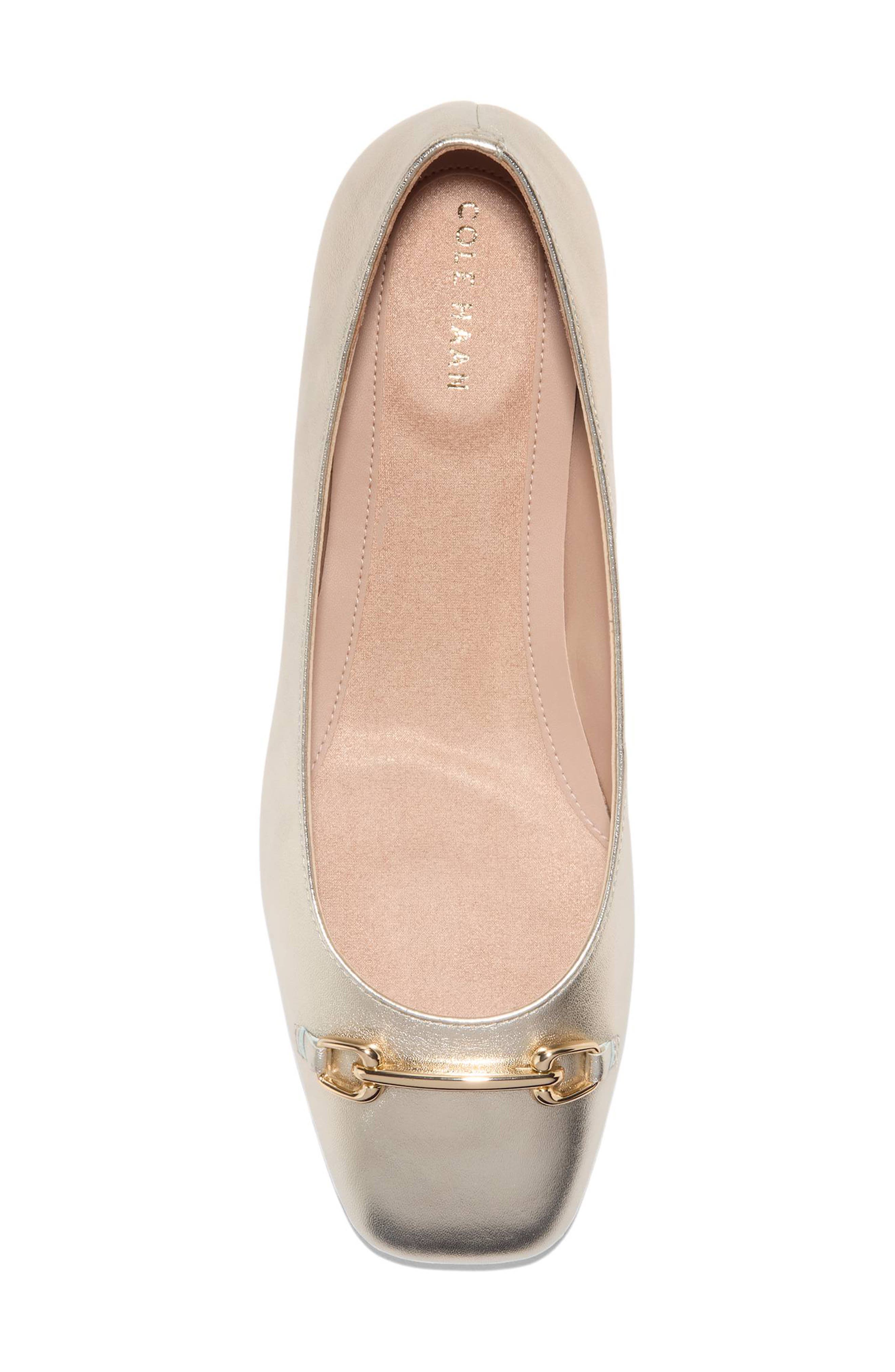 Go-To Verley Balley Flat, Alternate, color, SOFT GOLD LEATHER