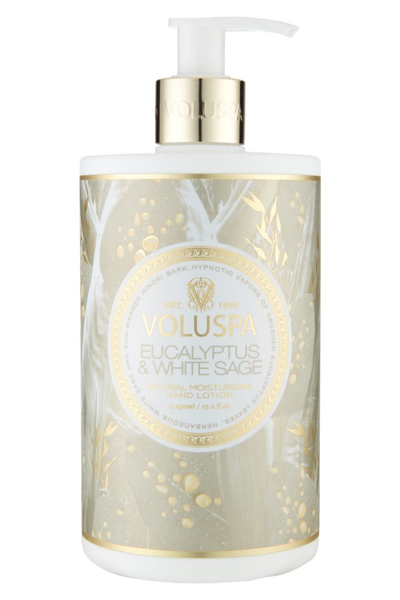 Moisturizing Hand Lotion, Main, color, EUCALYPTUS AND WHITE SAGE