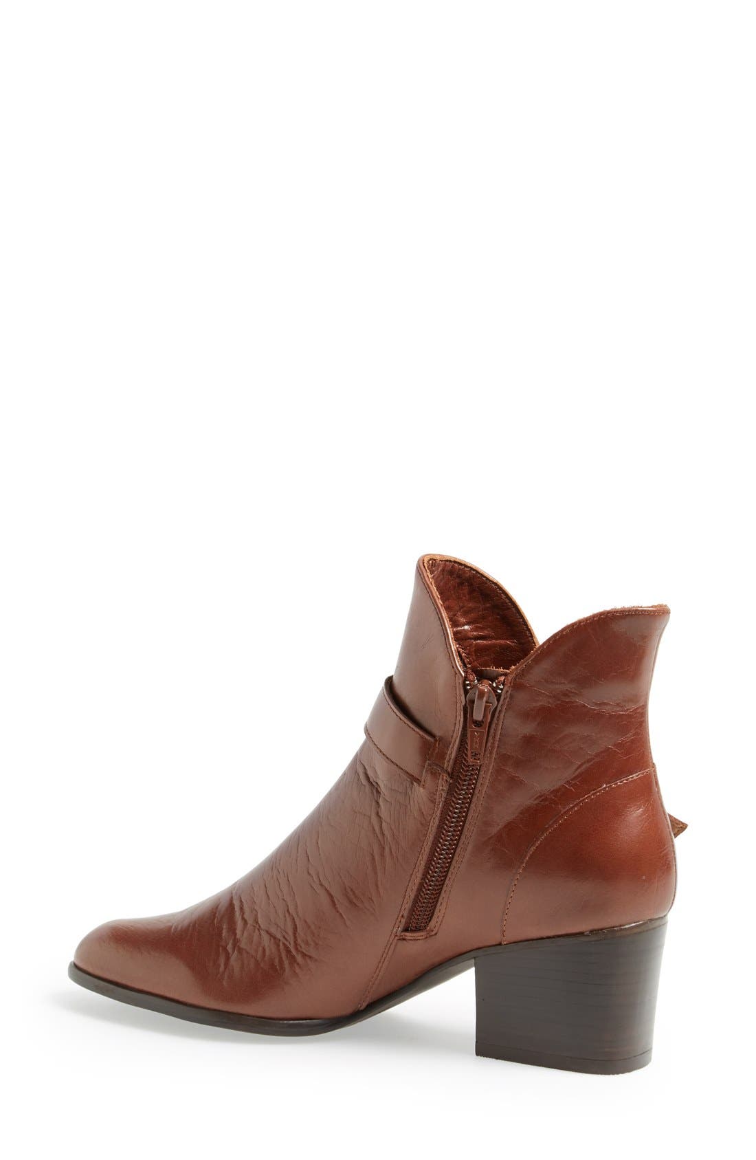 'Carly' Leather Boot, Alternate, color, NUT