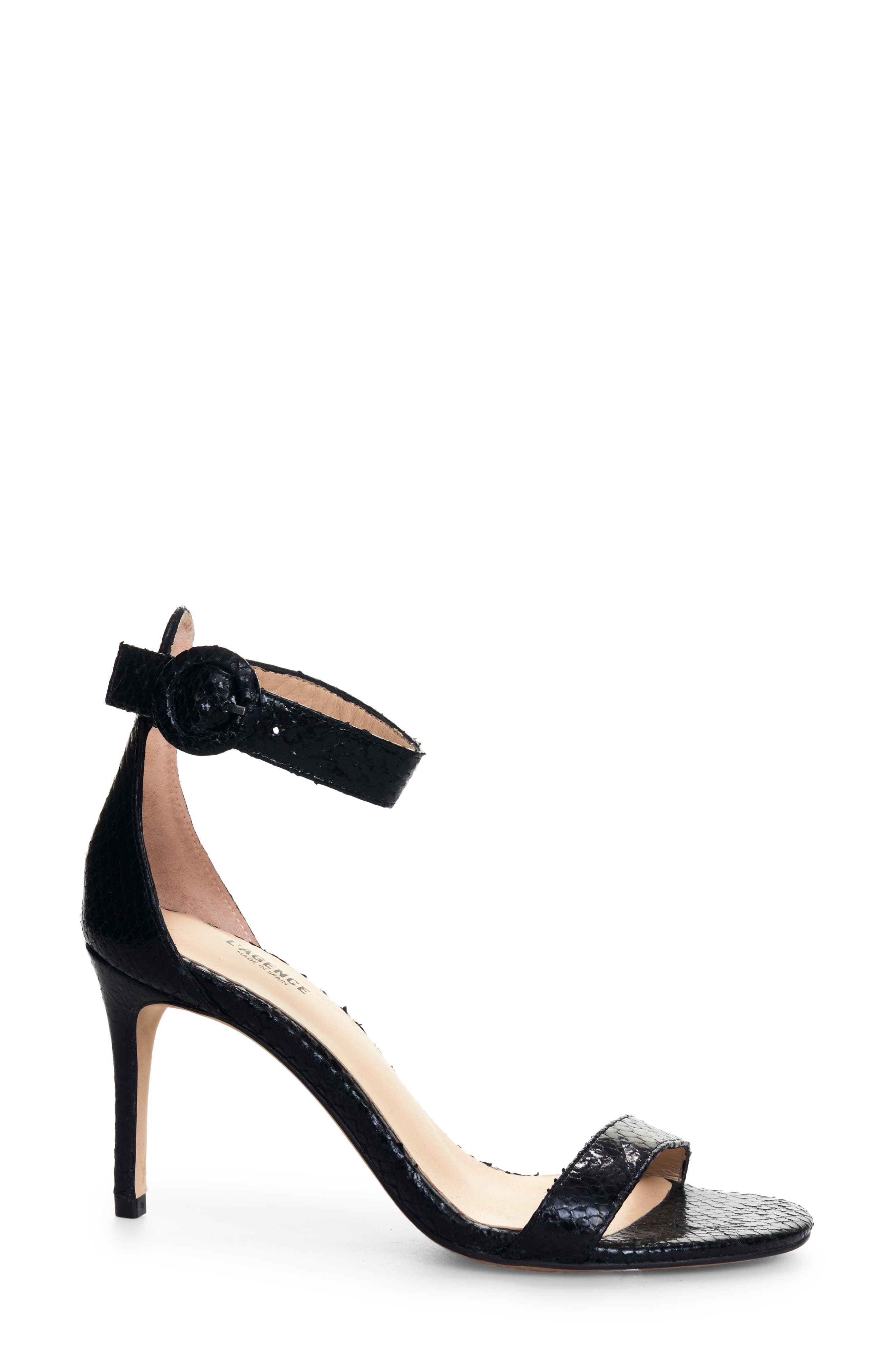 L'AGENCE Gisele II Ankle Strap Sandal, Alternate, color, 