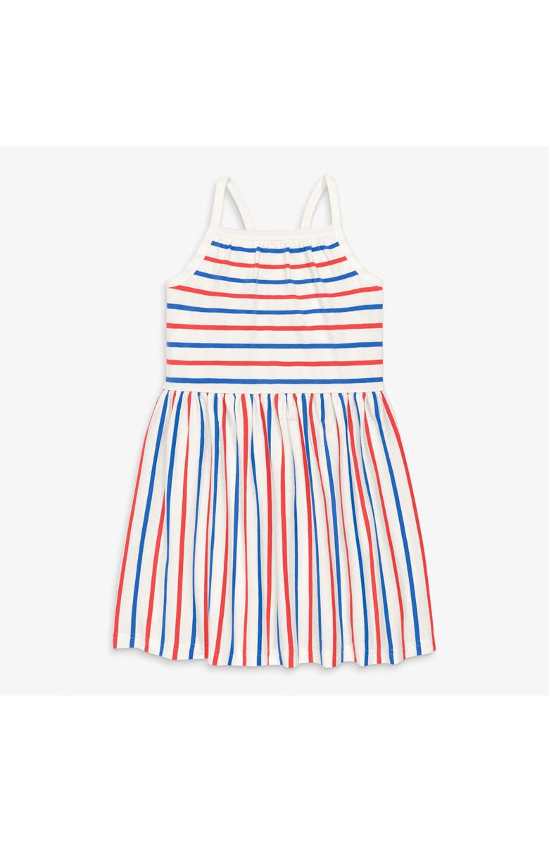 Primary Kids Picnic Dress In Blueberry Stripe, Main, color, Blueberry Strawberry Stripe