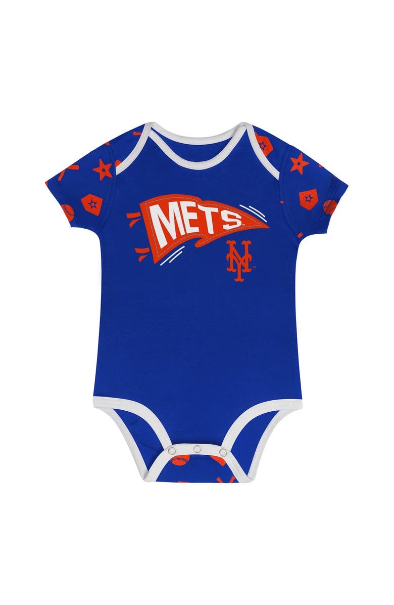 Outerstuff Infant  Blue New York Mets On Deck 2-Piece Diaper Cover Set, Alternate, color, 