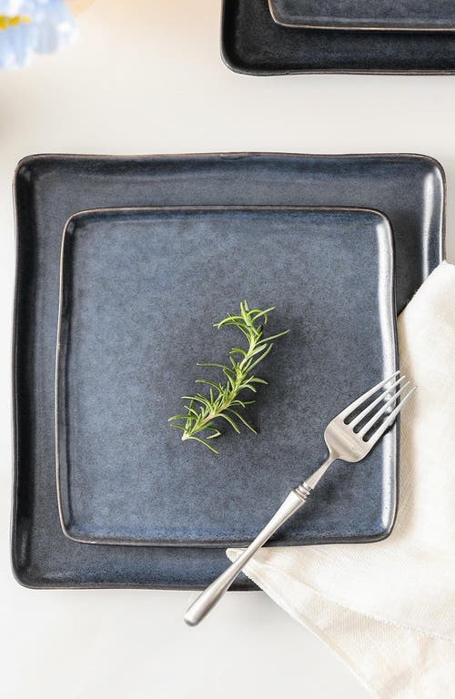 Stone Lain Jonny Stoneware 12-piece Dinnerware Set In Blue