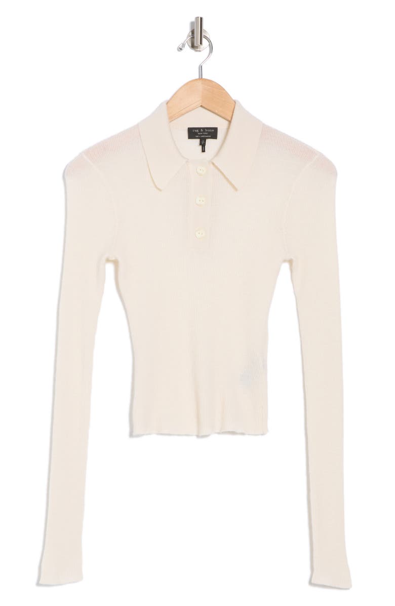 rag & bone Mandee Cashmere Polo, Alternate, color,