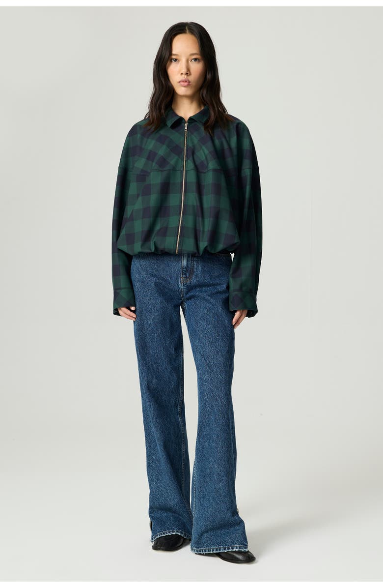 Nocturne Checked Zip-Front Jacket, Alternate, color, Multi-Colored