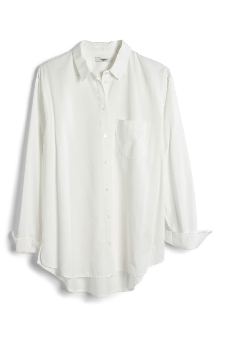 Drapey Oversize Boyshirt, Alternate, color, PURE WHITE