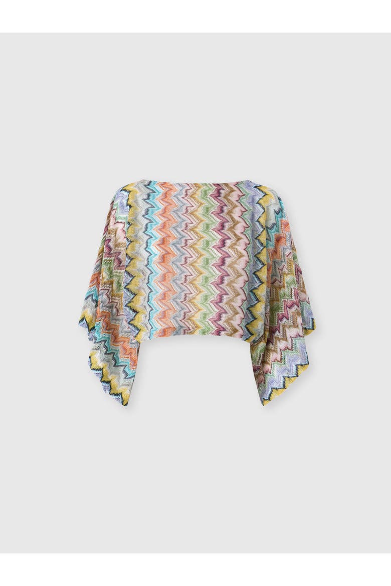 Viscose Lamé Cover-up Top With Batwing Sleeves, Main, color, Multicoloured