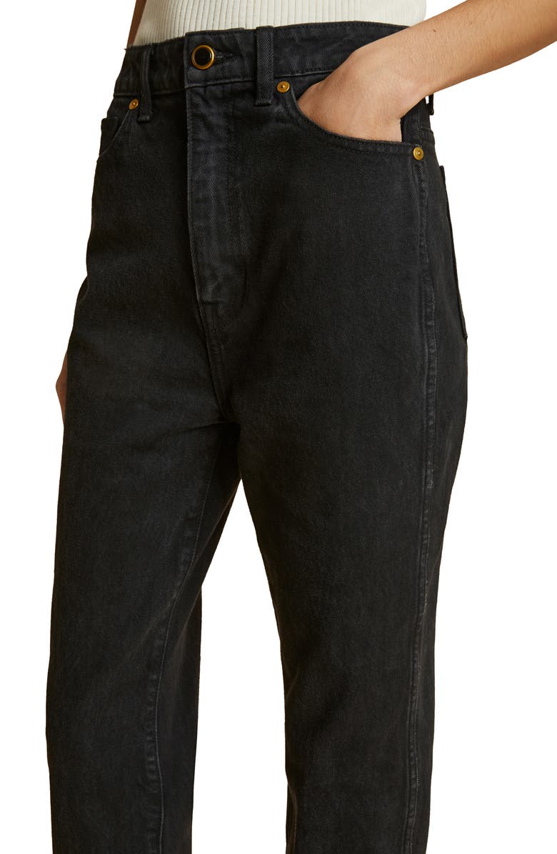 Khaite The Danielle High Waist Straight Leg Jeans, Alternate, color, Prescott