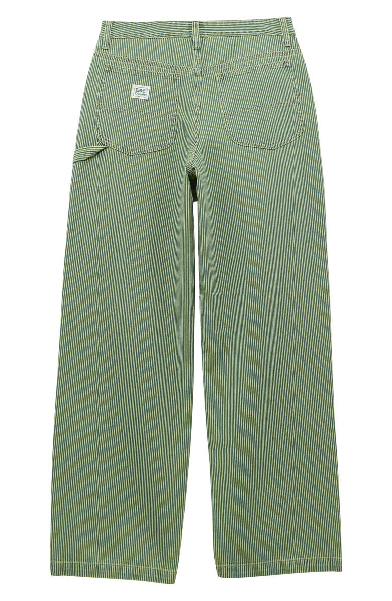 Lee x Crayola Carpenter Straight Leg Jeans, Alternate, color, Lemon Yellow Stripe