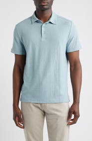 Robert Barakett Newman Textured Cotton Blend Polo