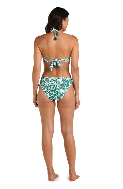 La Blanca Botanical Bikini Top In Green