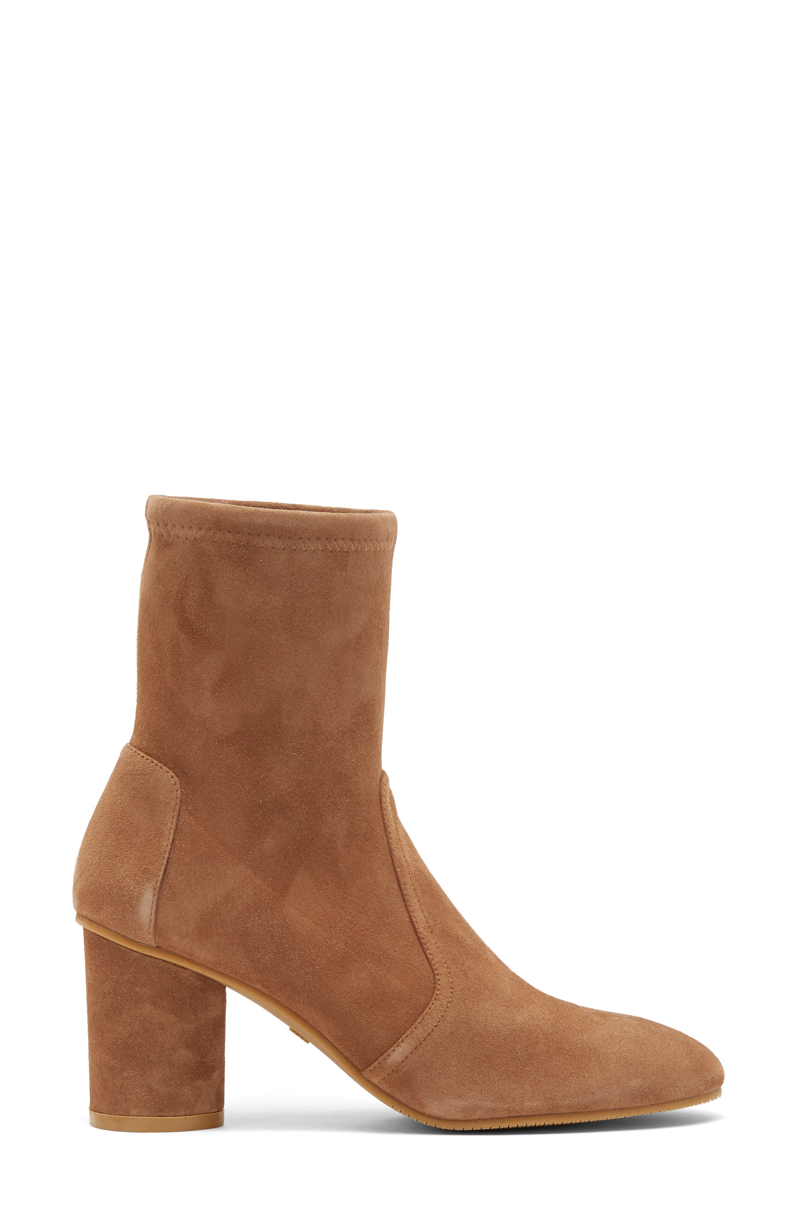 Margot Block Heel Bootie, Alternate, color, CAMEL