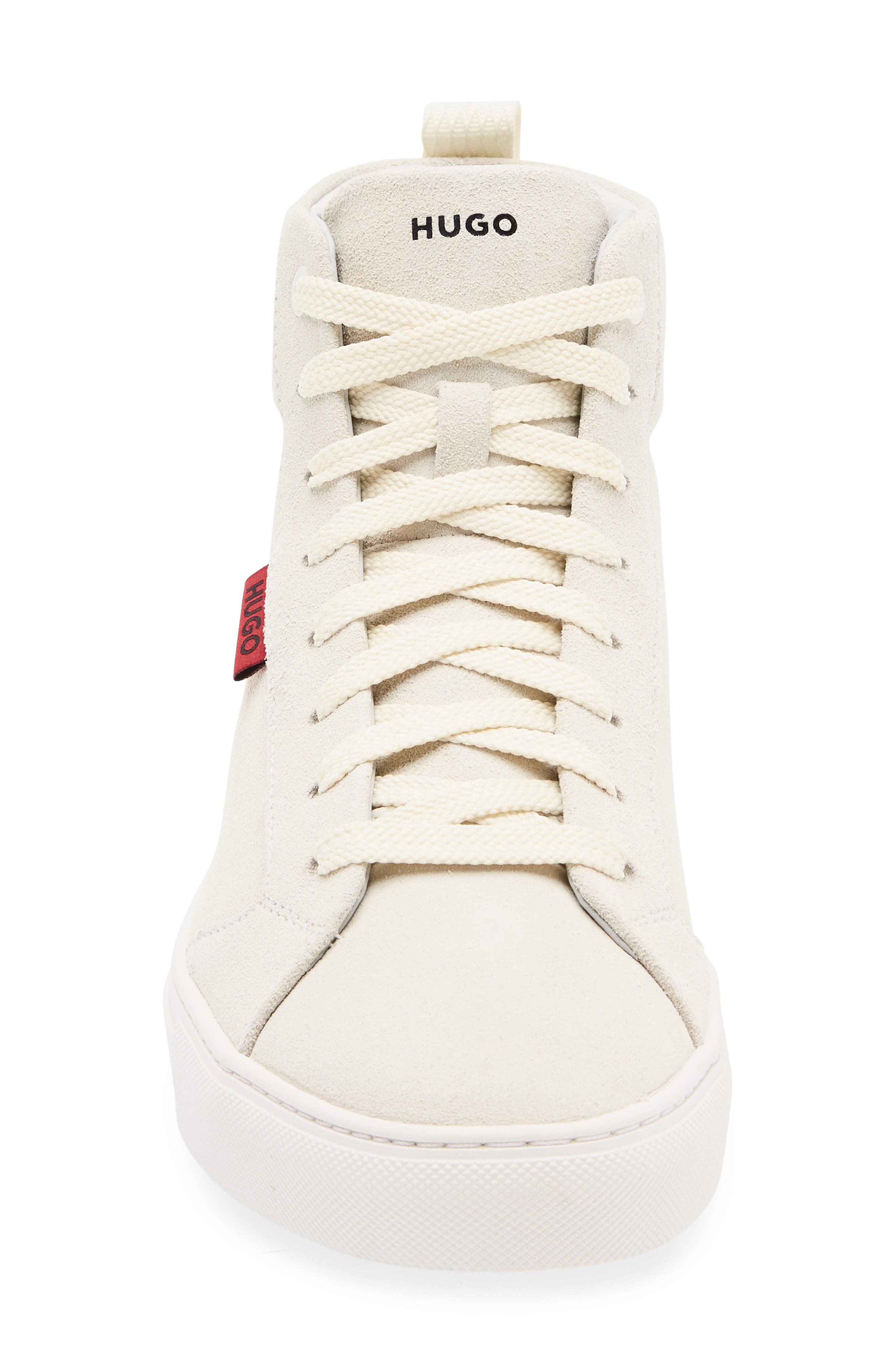 BOSS Morrie High Top Sneaker, Alternate, color, Open White