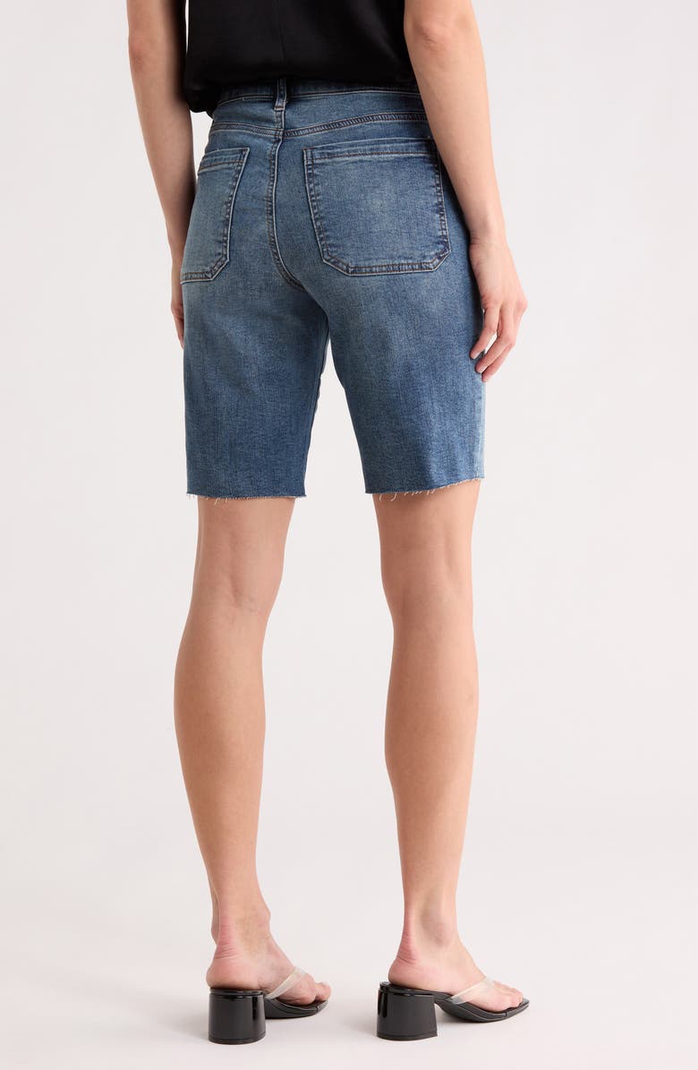 KUT from the Kloth Jenny Cutoff High Waist Bermuda Shorts, Alternate, color, Ramsons