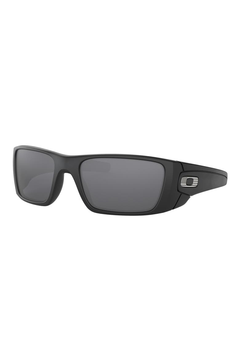 Fuel Cell 60mm Rectangular Sunglasses, Alternate, color, BLACK