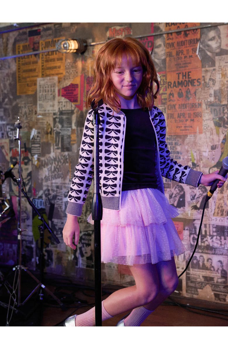 Tea Collection Layered Dot Tulle Skirt, Alternate, color, Cherry Blossom