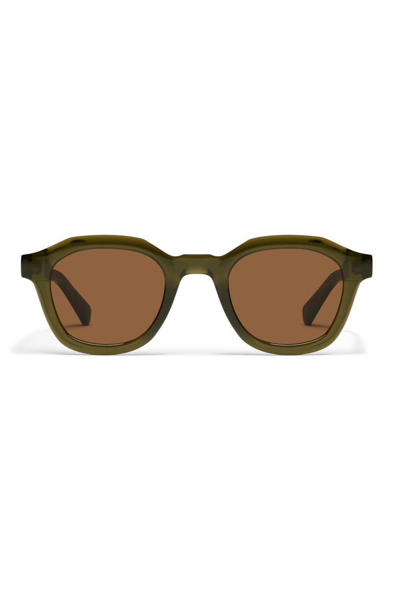 Roll Film 47mm Small Square Sunglasses, Main, color, OLIVE/ BROWN