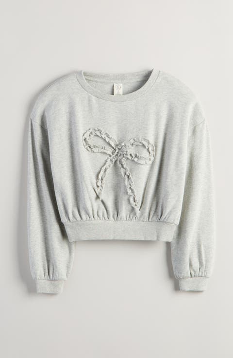 Kids' Appliqué Bow Sweatshirt (Big Kid)