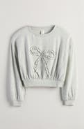Treasure & Bond Kids' Appliqué Bow Sweatshirt