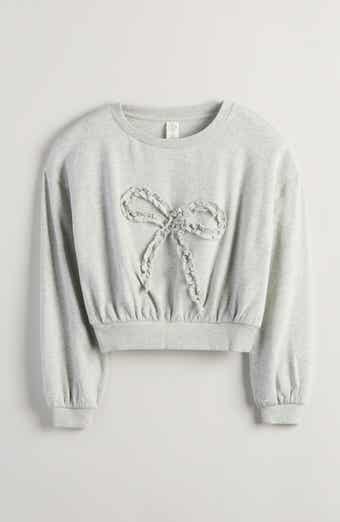 Kids' Appliqué Bow Sweatshirt