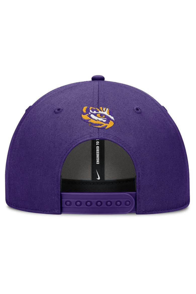 Men's Nike Purple LSU Tigers Slanted Primetime Rise Performance Adjustable Hat, Alternate, color, Purple