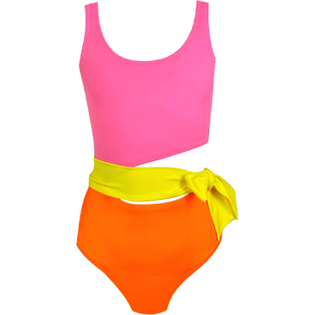 Nessi Byrd Kids' Cut-out Yellow Belt Pop