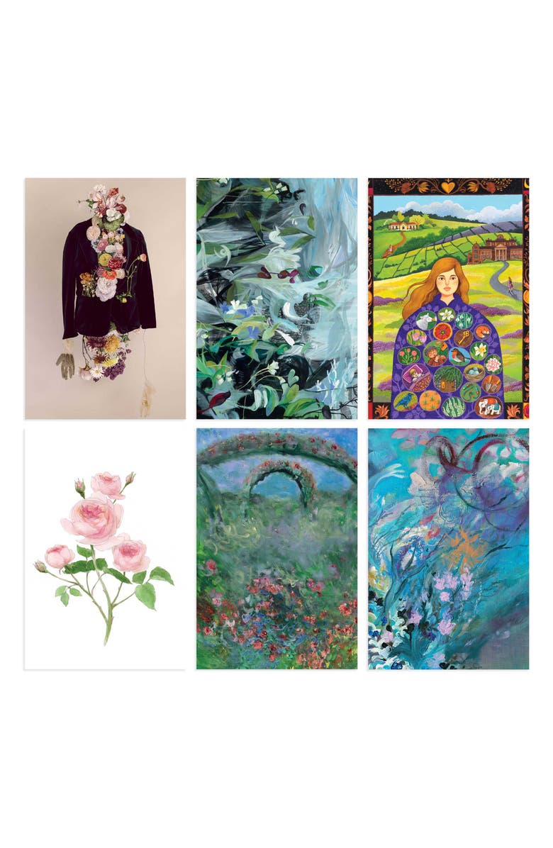 Bond & Grace Inner Gardens Gift Wrap & Creative Papers, Alternate, color, Green