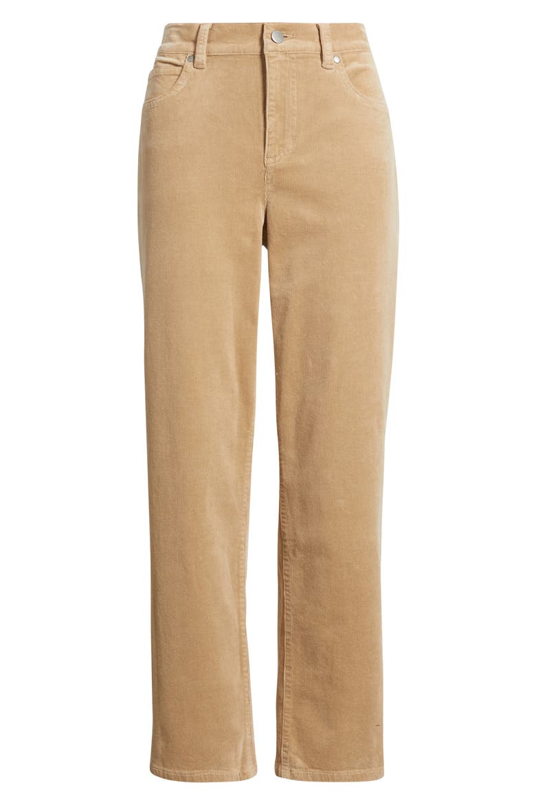 Stretch Organic Cotton Straight Corduroy Pants, Alternate, color, BISCUIT