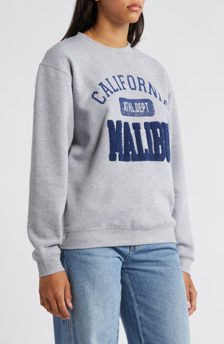 Vinyl Icons Malibu Varsity Graphic Sweatshirt, Alternate, color, 