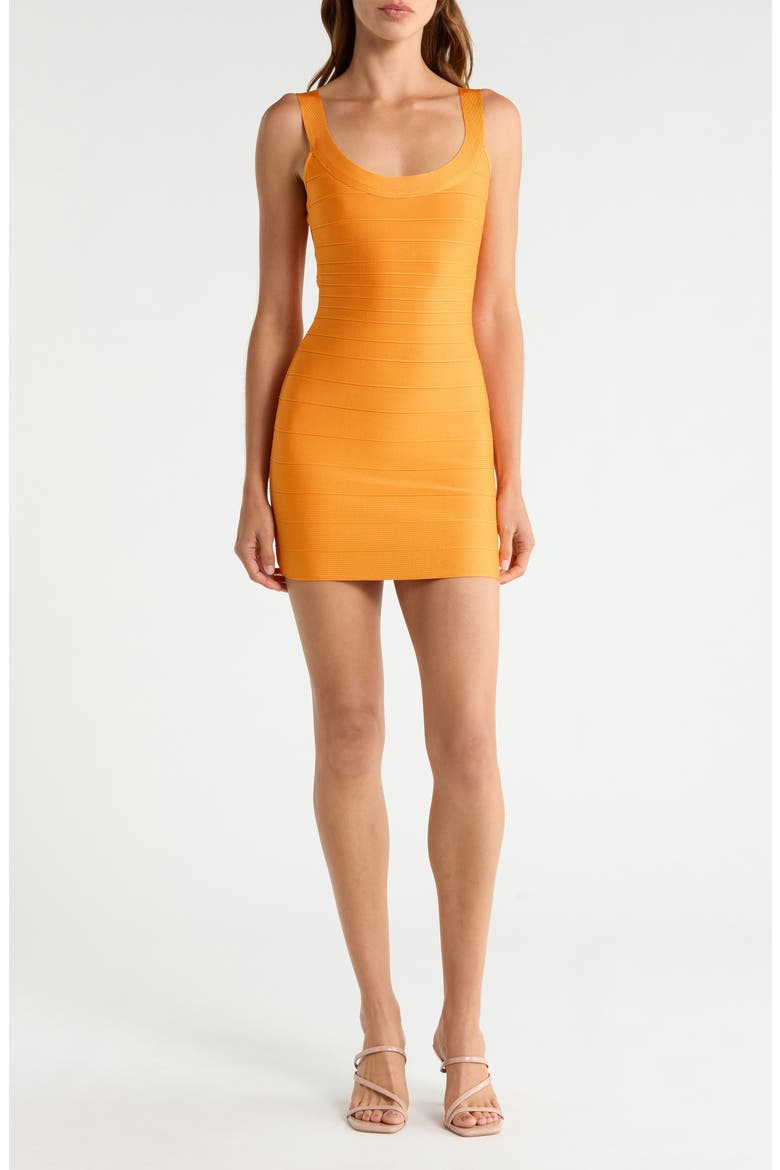 The OG Scoop Neck Bandage Cocktail Dress, Main, color, TANGERINE