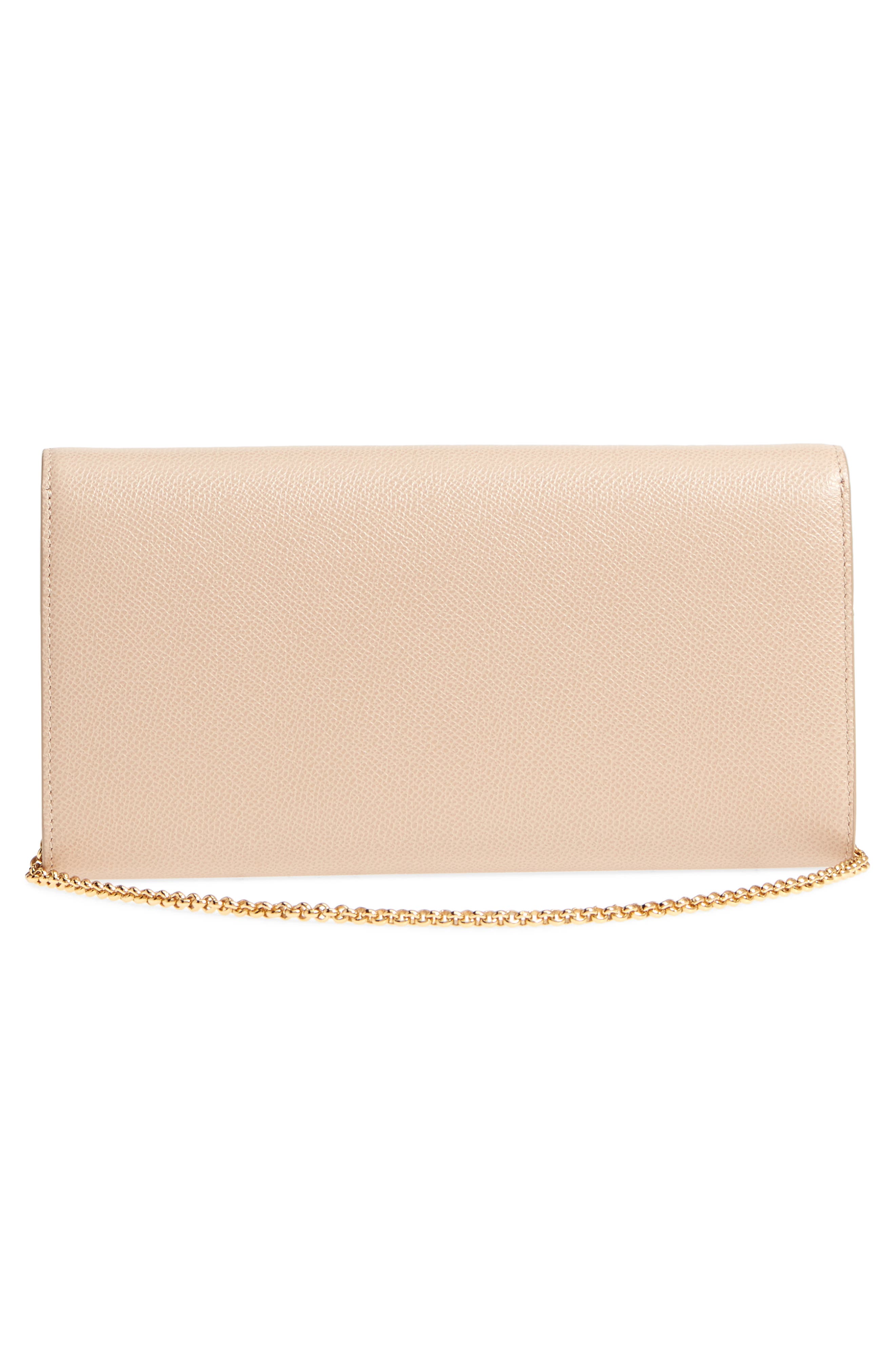 FERRAGAMO Salvatore Ferragamo Icona Leather Clutch, Alternate, color, 