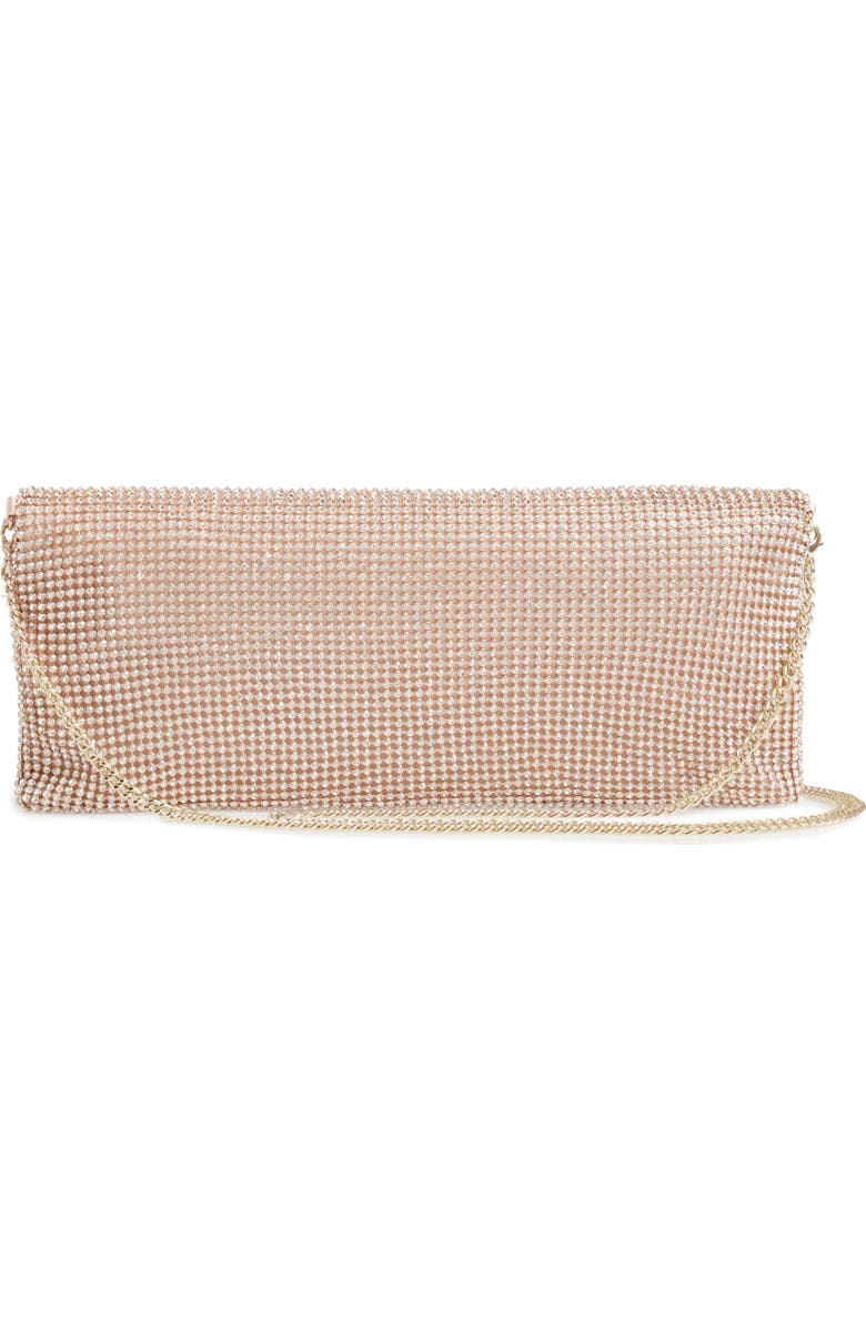 Nordstrom Crystal Mesh Foldover Clutch, Alternate, color,