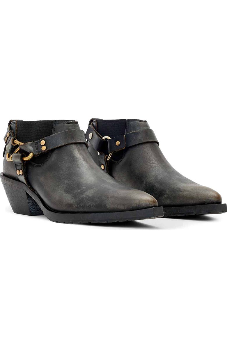 AllSaints Maisy Western Bootie, Main, color, Dark Brown