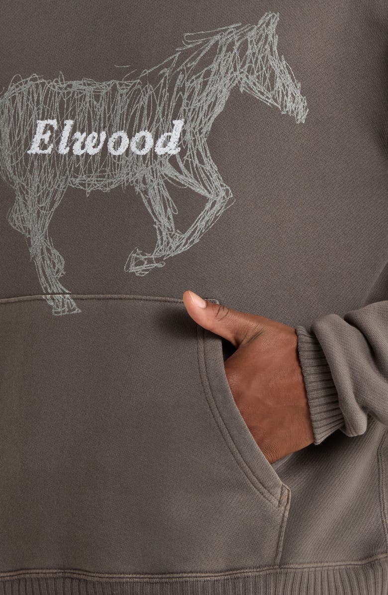 Elwood Stallion Organic Cotton Pullover Hoodie, Alternate, color, Vintage Grey
