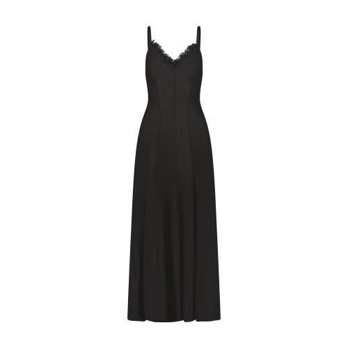 Marina Moscone Wool Dress In Black