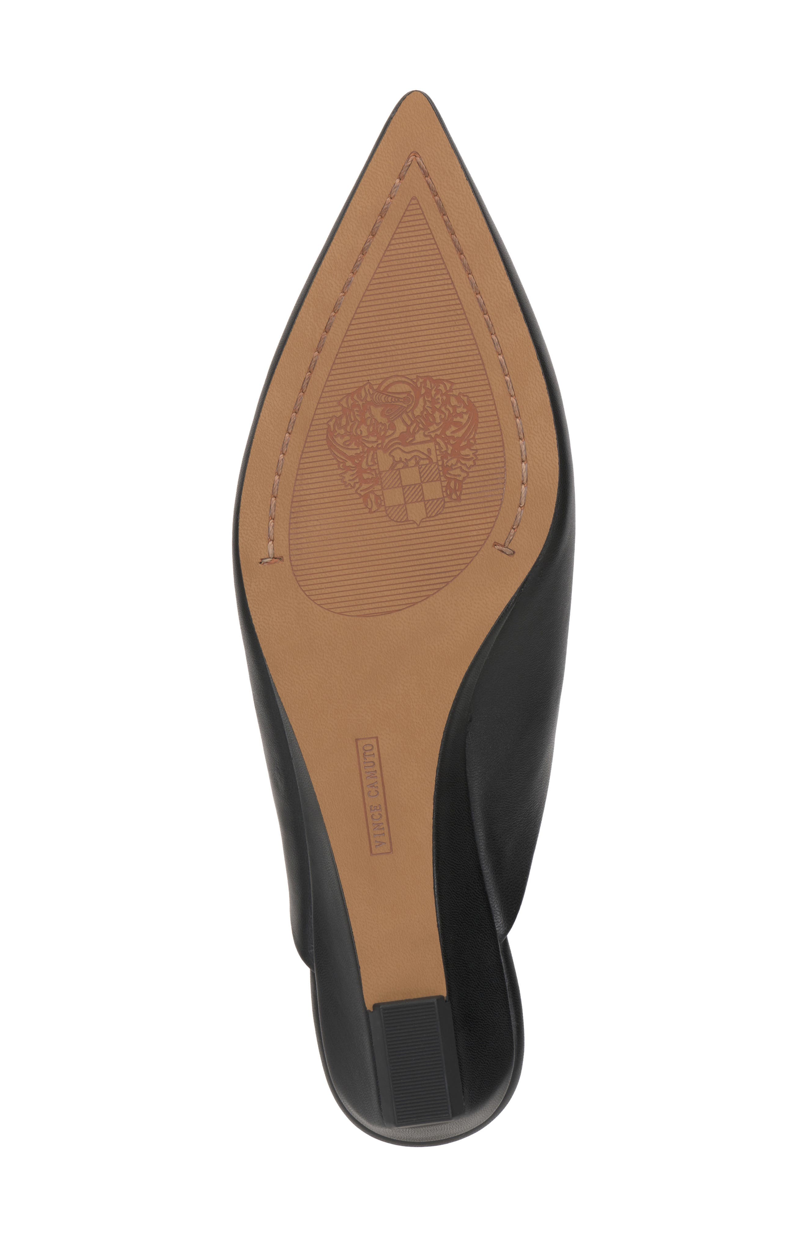 Vince Camuto Vinia Pointed Toe Wedge Mule, Alternate, color, Black