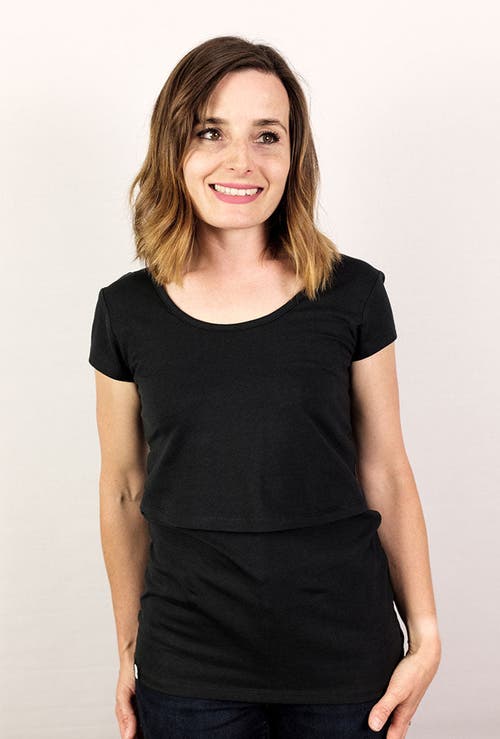 The Bshirt Womens Short Sleeve Nursing Tshirt