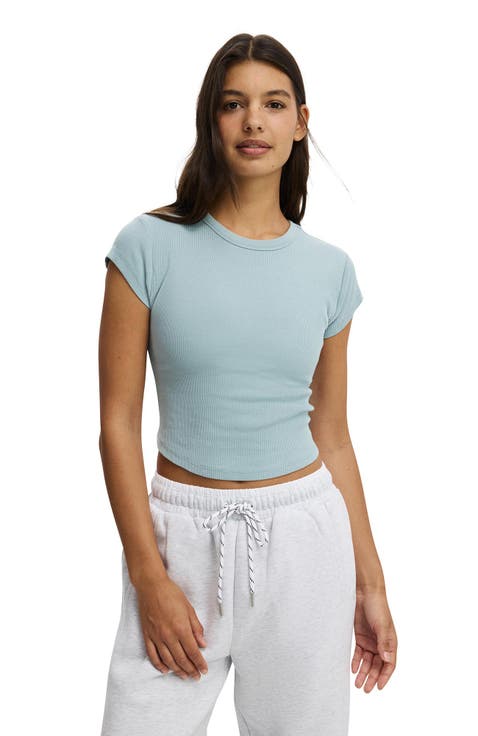 Women's Active Curved Hem Baby Tee