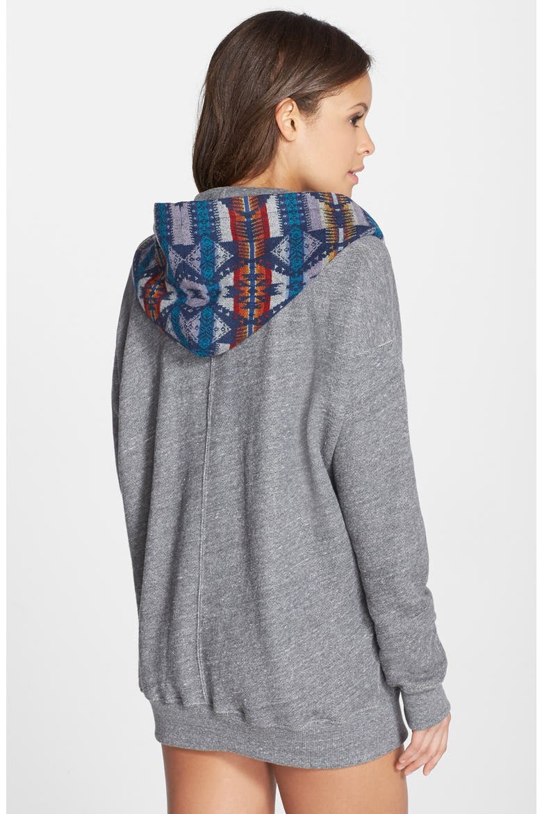 X Pendleton 'Dakota' Fleece Hoodie, Alternate, color, PENDLETON EAGLE ROCK SADD