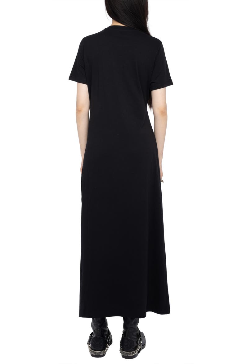 Raja Wings Midi Dress, Alternate, color, BLACK