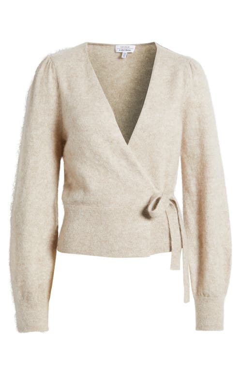 & OTHER STORIES & OTHER STORIES MERINO WOOL & MOHAIR BLEND WRAP CARDIGAN