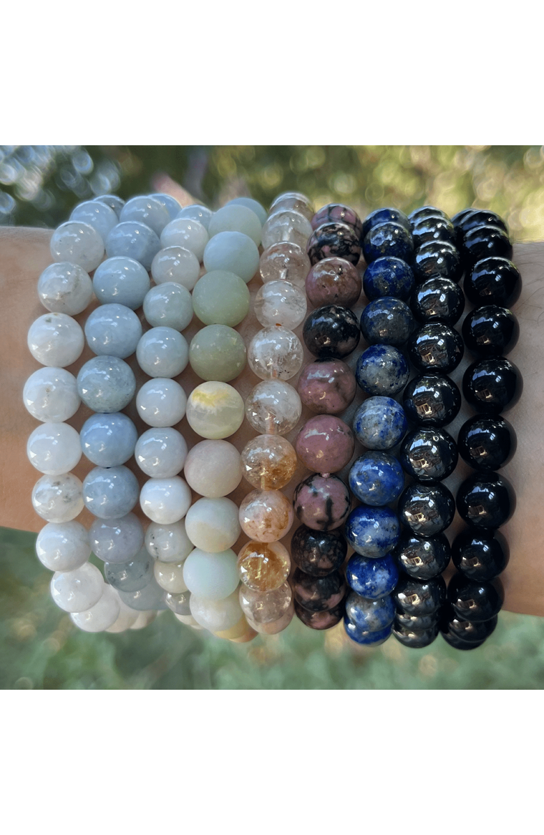 Humanist Beauty Crystal Healing Beaded Bracelet, Alternate, color, Hematite