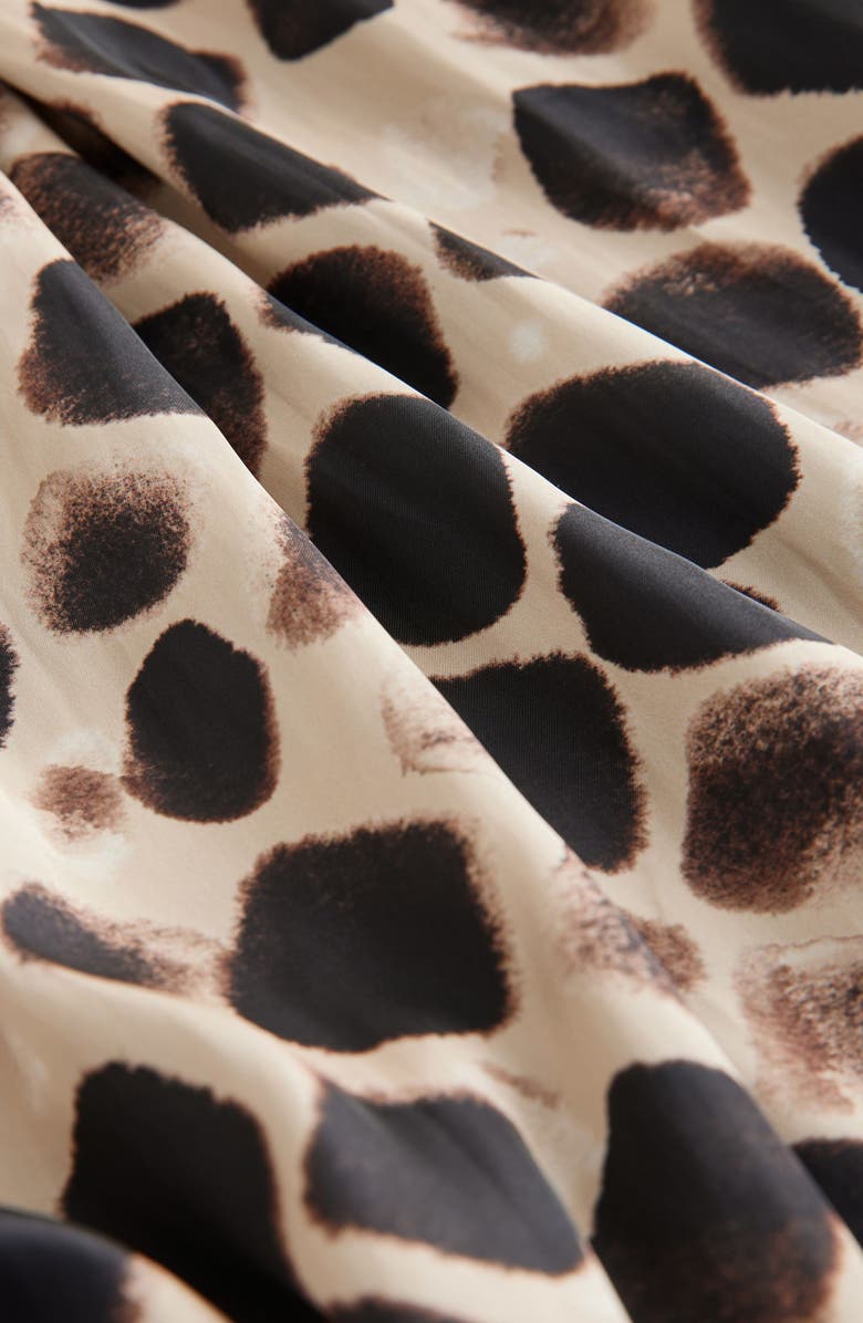 NEXT Satin Printed Pleat Maxi Skirt, Alternate, color,