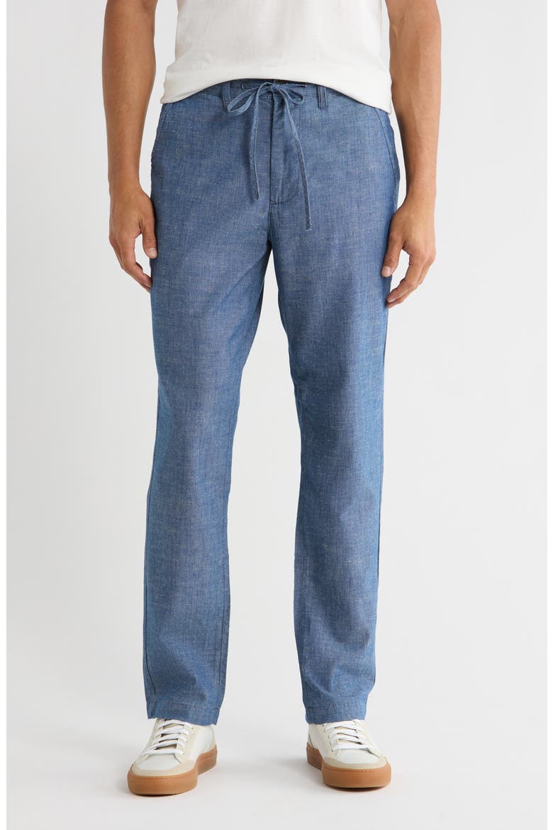 Garreth Slim Fit Chambray Drawstring Trouser Joggers, Main, color, CLOUD NINE