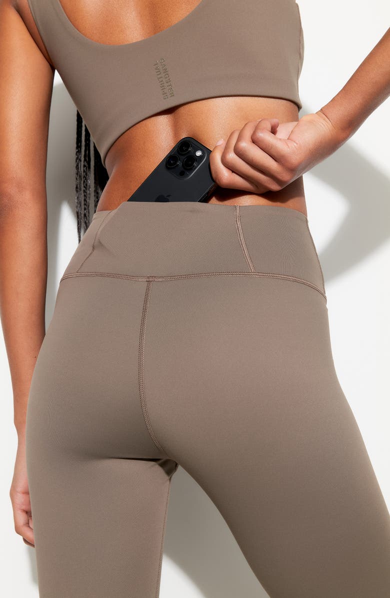 Spiritual Gangster Lotus 7/8 Leggings, Alternate, color, 