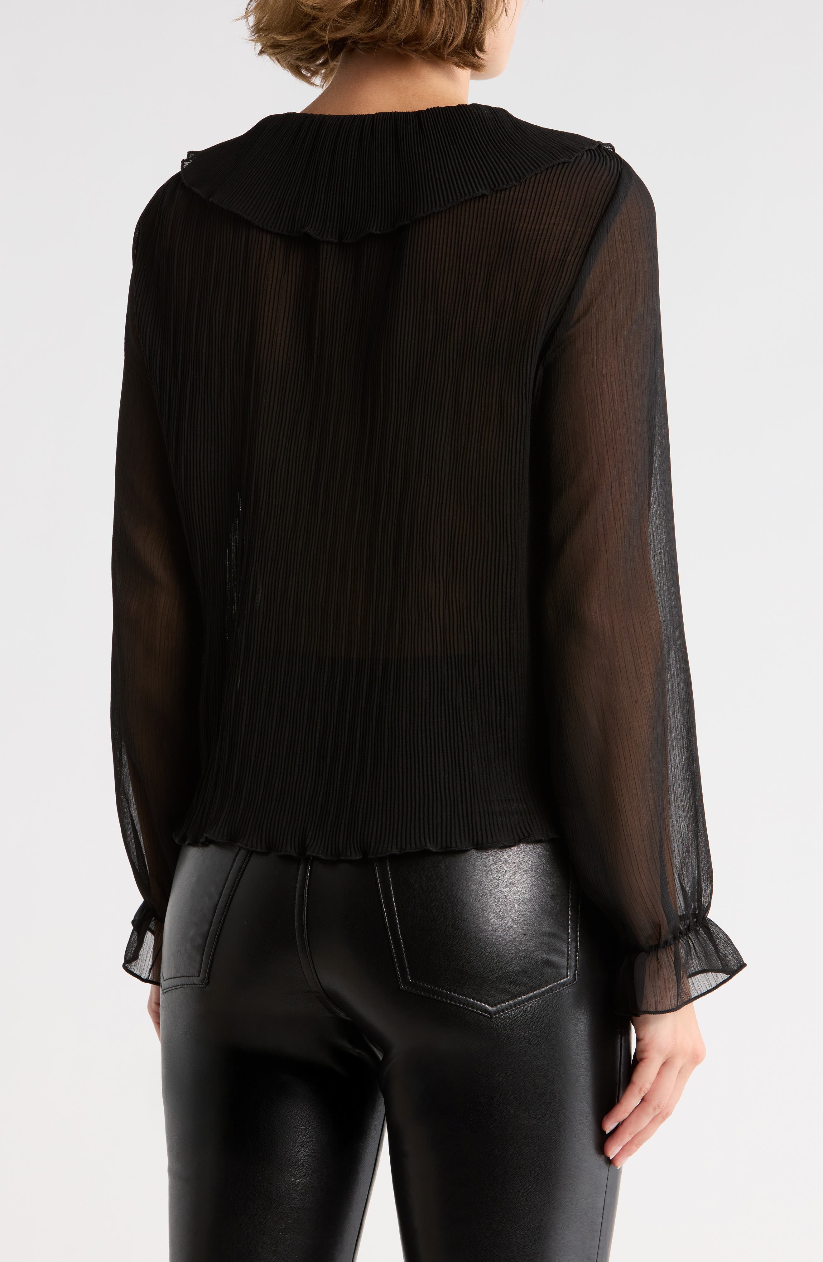 Three Quarter Sleeve Ruffle Top - image 2
