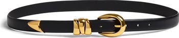 Chunky Metal Leather Belt